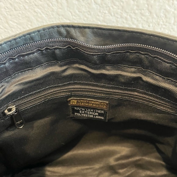 Great American Leather Works Gray Satchel - Picture 4 of 5